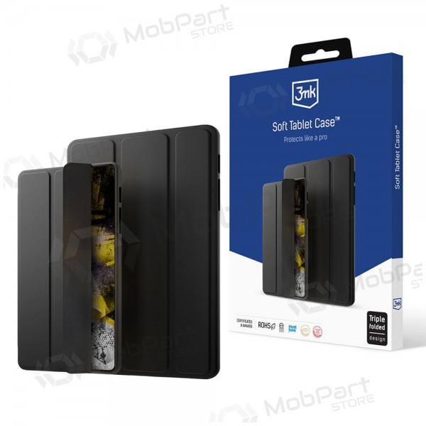 Apple iPad 10.9 2022 kotelo - 3MK Soft Tablet Case (musta)