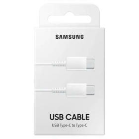 USB kaapeli Samsung EP-DA705BWEGWW Type-C - Type-C 1.0m (valkoinen) (OEM)