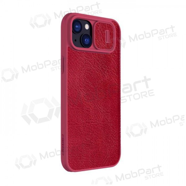 Apple iPhone 14 Pro Max suojakotelo „Nillkin Leather“ (punainen) Apple iPhone 14 Pro Max suojakotelo „Nillkin Leather“ (punainen)