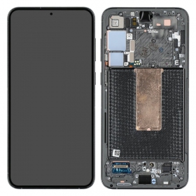 Ekranas Samsung S916 S23+ 5G su lietimui jautriu stikliuku ja rėmeliu Green alkuperäinen (service pack)