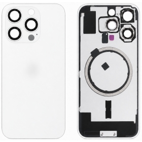 Apple iPhone 16 Pro takakansi (valkoinen) (Premium)