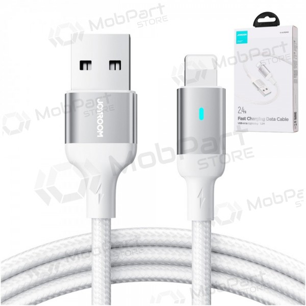 USB kaapeli Joyroom S-UL012A10 USB to Lightning 2.4A 1.2m valkoinen