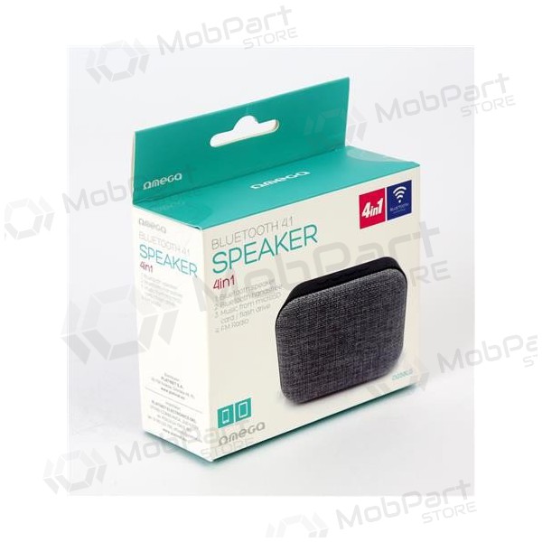 Bluetooth kannettava yläkaiutin OMEGA OG58 (MicroSD, handsfree, AUX, FM) (musta)