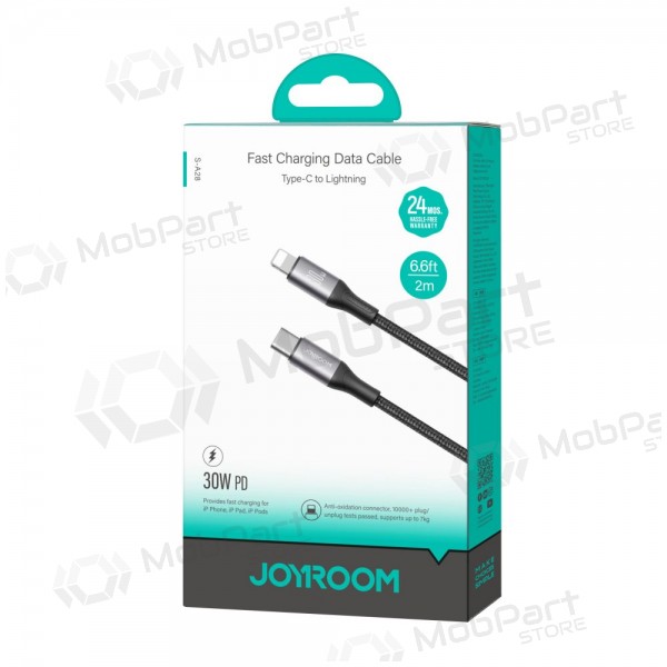 USB kaapeli Joyroom S-A28 USB-C to Lightning 30W 2.0m musta