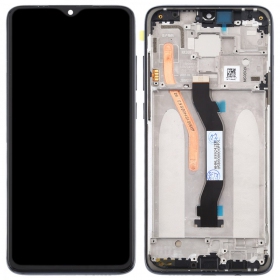 Xiaomi Redmi Note 8 Pro näyttö (musta) (kehyksellä) (service pack) (alkuperäinen)