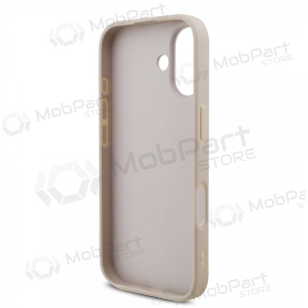 Apple iPhone 17 kotelo - Guess PU 4G Metal Logo (vaaleanpunainen)