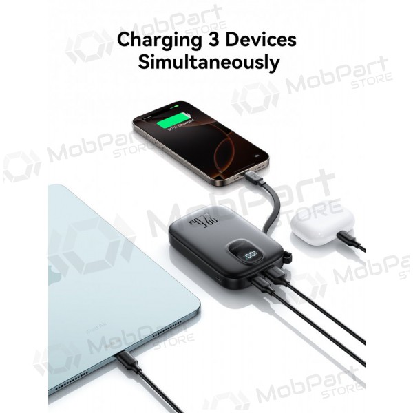 Ulkoinen paristo Power Bank Joyroom JR-PBF17 22.5W with USB-C cable 10000mAh musta