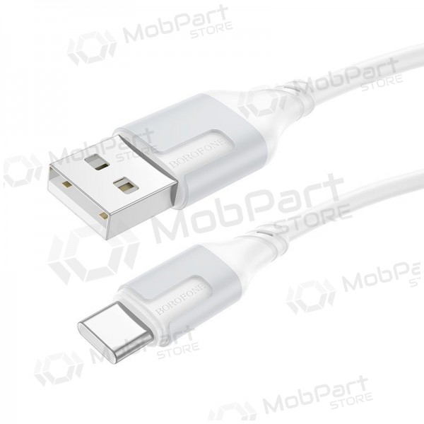 USB-C-kaapeli Borofone BX101 USB-A–USB-C 1 m valkoinen