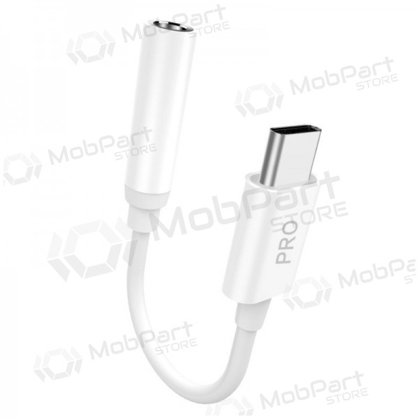 Audiolaajennus Dudao L16CPro USB-C - 3.5 mm valkoinen