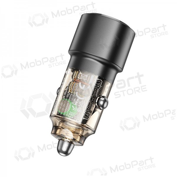 Autolaturi Borofone BZ20A 83 W PD QC 3.0 USB-C + USB-A musta