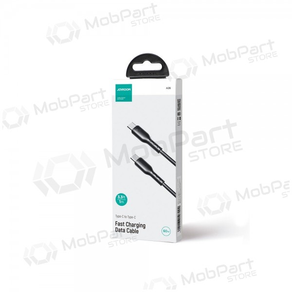 USB kaapeli Joyroom SA26-CC3 USB-C to USB-C 60W 1.0m musta