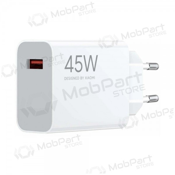 Puhelimen laturi Xiaomi Turbo Charging Power Adapter BHR07SLEU 45 w USB-A PD valkoinen