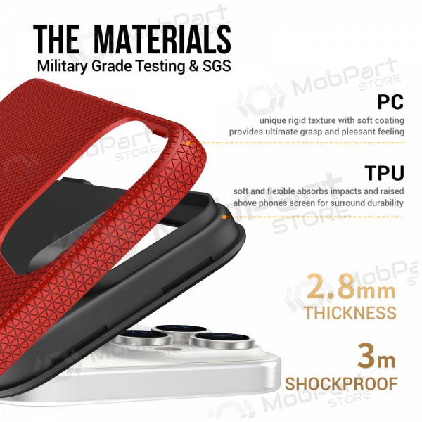 Suojakuori Perfectionists Triangle Mag Case Apple iPhone 12 Pro Max punainen Suojakuori Perfectionists Triangle Mag Case Apple iPhone 12 Pro Max punainen