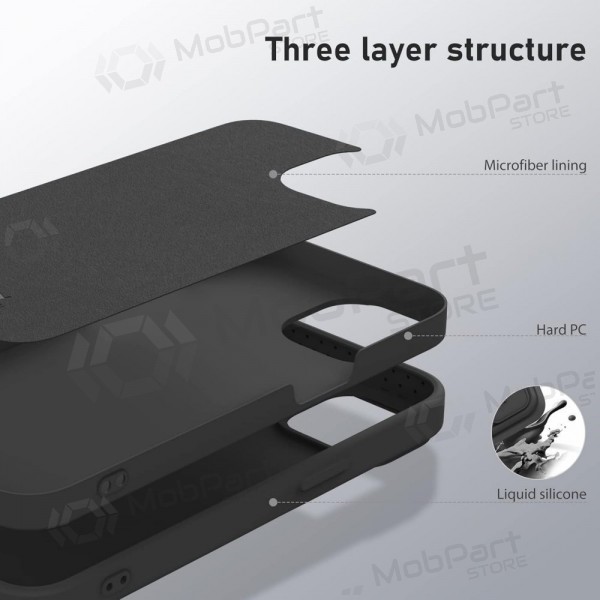 Apple iPhone 14 suojakuori „Nillkin Silicone“ (musta)