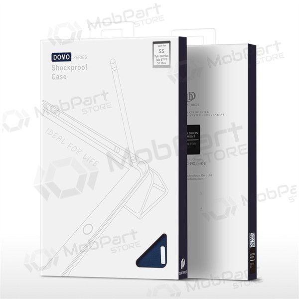 Samsung Galaxy Tab S9 FE+ kotelo - Dux Ducis Domo (vaaleanpunainen)
