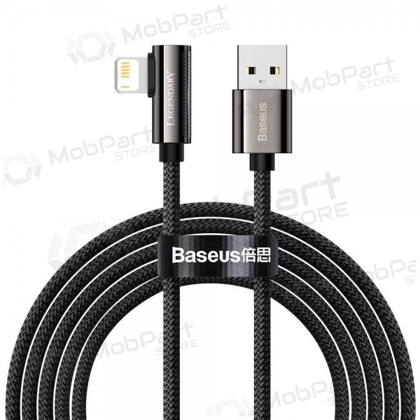 USB kaapeli Baseus Legend Lightning 2.4A 2.0m (musta) CALCS-A01