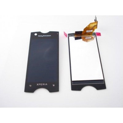Sony Xperia Ray ST18 näyttö (kehyksellä) (musta) - Premium