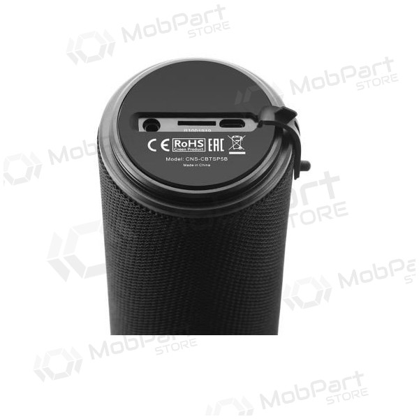Bluetooth kannettava yläkaiutin CANYON CNS-CBTSP5 (MicroSD, AUX, BT V5.0, 1200mAh) (musta)