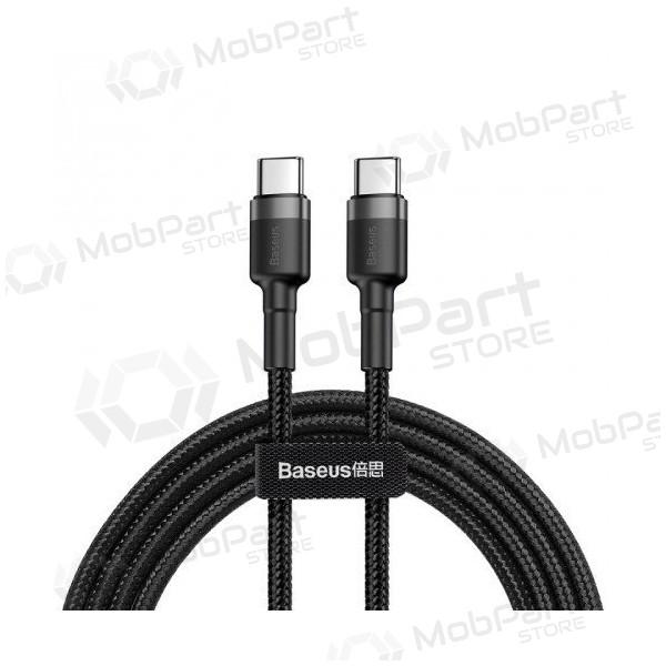 Kaapeli Baseus Cafule PD Type-C - Type-C 3.0A 60W (harmaa-musta) 1.0m CATKLF-GG1