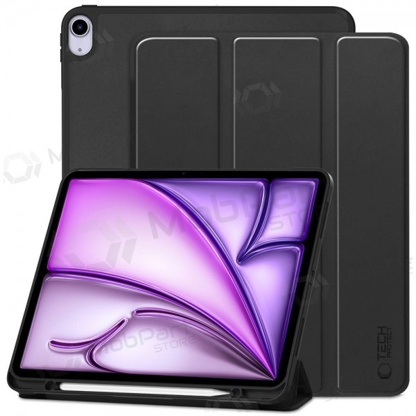 Apple iPad Air 13 M2 2024, M3 2025, M4 2026 kotelo - Tech-Protect SmartCase Pen Holder (musta)