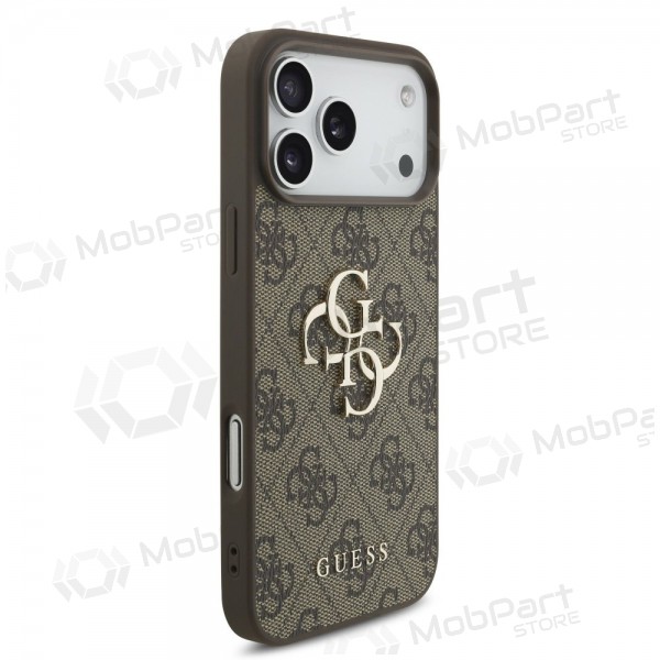 Apple iPhone 17 Pro Max kotelo - Guess PU 4G Metal Logo (ruskea)