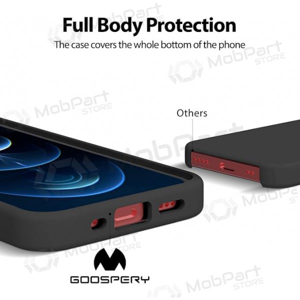 Suojakuori Mercury Silicone Case Apple iPhone 16e musta