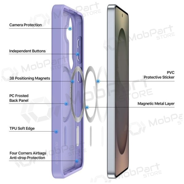 Samsung Galaxy S26+ kotelo - Dux Ducis Yind MagSafe (violetti)