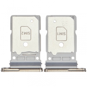 Samsung Galaxy S25 Ultra Dual SIM kortin pidike (pinkki / kultainen) (alkuperäinen)