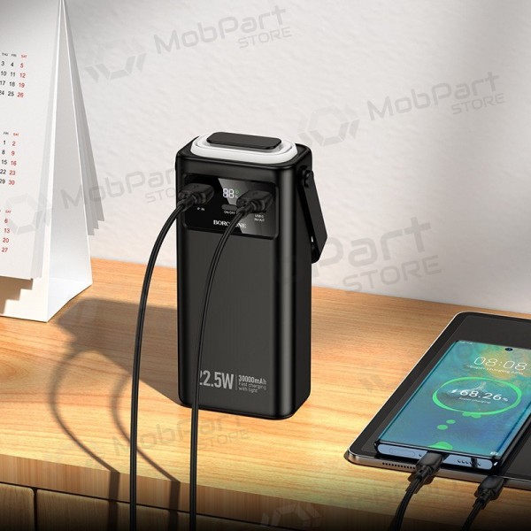 Ulkoinen paristo Power Bank Borofone BJ65 22.5W 30000mAh musta