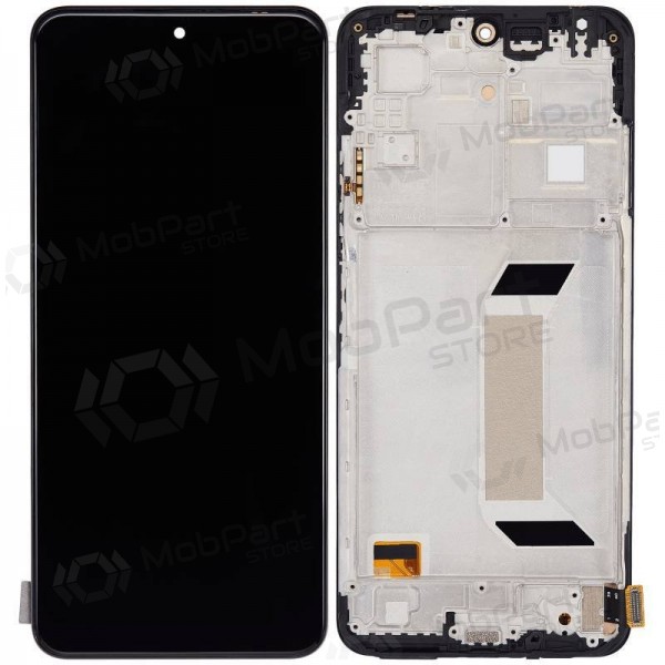 Xiaomi Redmi Note 12 5G / Poco X5 5G näyttö - (juodas) - (su rėmeliu) - (OLED)