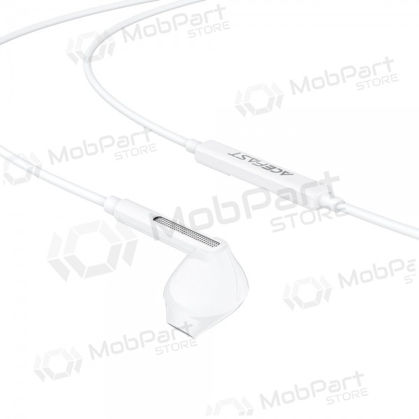Langalliset kuulokkeet Acefast L14 USB-C valkoinen
