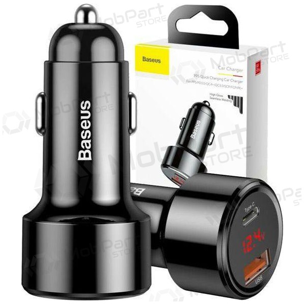 Laturi automobilinis Baseus Series x 2 USB Quick Charge 45W CCMLC20C-01 (musta)