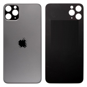 Apple iPhone 11 Pro Max takaakkukansi harmaa (space grey) (bigger hole for camera)