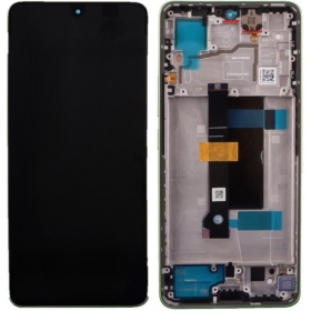 Xiaomi Redmi Note 13 Pro 5G näyttö (vaaleanvihreä) (kehyksellä) (alkuperäinen)