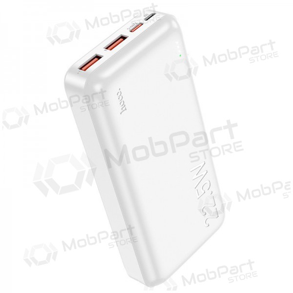Ulkoinen paristo Power Bank Hoco J101A PD 20W+Quick Charge 3.0 22.5W 20000mAh valkoinen