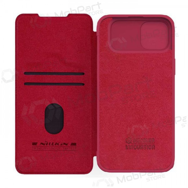 Apple iPhone 14 Pro Max suojakotelo „Nillkin Leather“ (punainen) Apple iPhone 14 Pro Max suojakotelo „Nillkin Leather“ (punainen)