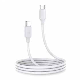 USB kaapeli Joyroom S-CC060A9 Type-C to Type-C 60W 1.0m valkoinen