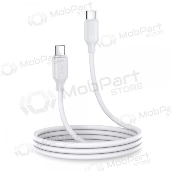 USB kaapeli Joyroom S-CC060A9 Type-C to Type-C 60W 1.0m valkoinen