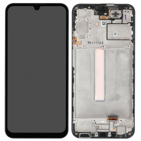 Samsung Galaxy A25 näyttö (musta) (kehyksellä) (OLED)