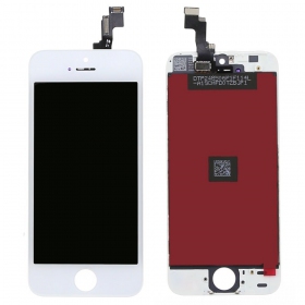 Apple iPhone 5S / iPhone SE näyttö (valkoinen) (refurbished, alkuperäinen)