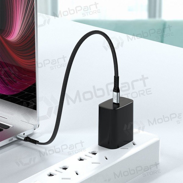 USB-C-kaapeli Dudao L10C USB-C–USB-C 0,23 m 100 W musta
