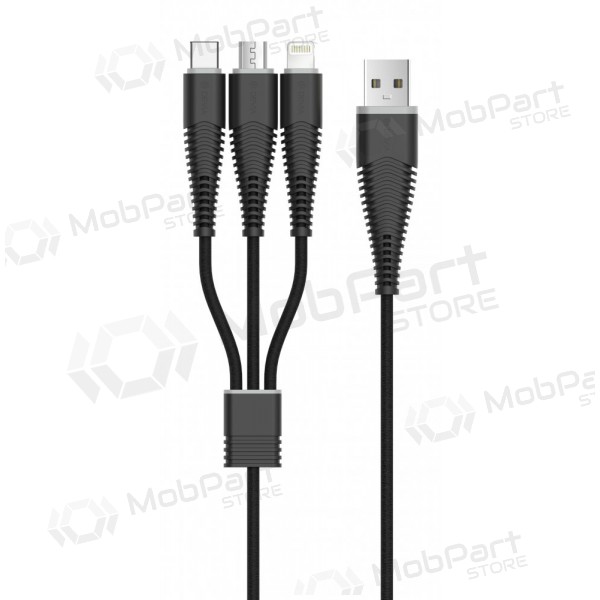 USB kaapeli Devia Fish 1 3in1 