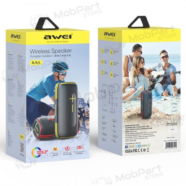 Bluetooth kannettava kaiutin Awei KA5 20W musta