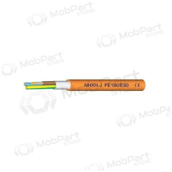 Voimakaapeli Eupen NHXH FE-180/E90 3x2.5 mm² kuparinen LSZH 1 kV