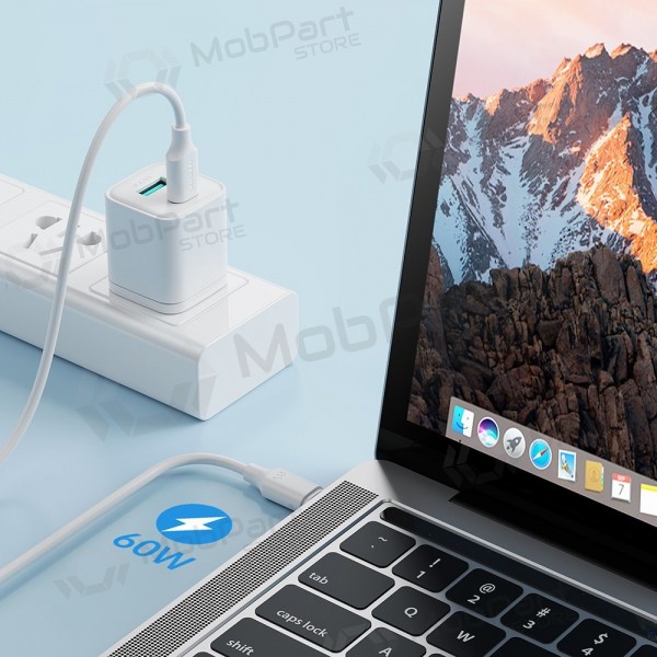USB kaapeli Joyroom S-CC060A9 Type-C to Type-C 60W 1.0m musta
