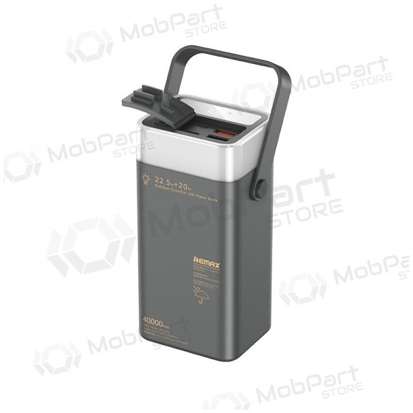 Ulkoinen paristo Power Bank Remax RPP-596 22.5W 40000mAh harmaa