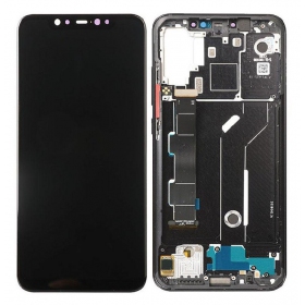 Xiaomi Mi 8 näyttö (musta) (kehyksellä) (service pack) (alkuperäinen)
