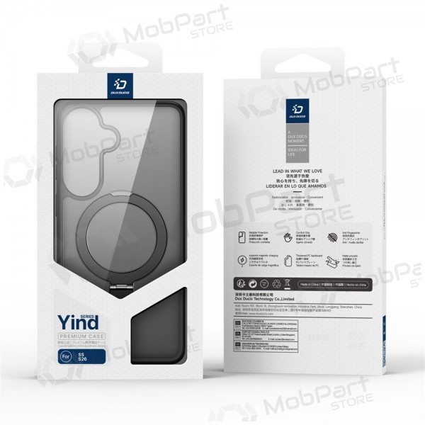Samsung Galaxy S26+ kotelo - Dux Ducis Yind Magnetic Stand (musta)