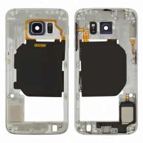 Samsung G920F Galaxy S6 sisärunko (valkoinen) (käytetty Grade B, alkuperäinen)