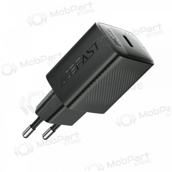 Puhelimen laturi Acefast A104 25 W GaN USB-C musta